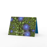 The Secret Garden Blue Flowers Card