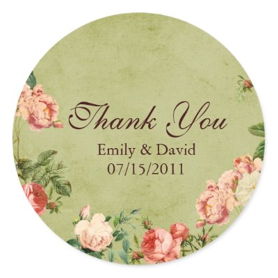The Secret Garden Inspired Thank You Stickers