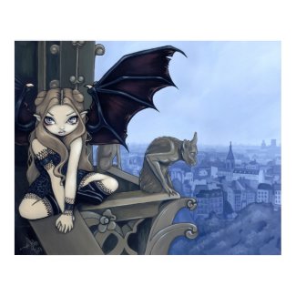 The Secret of Notre Dame gothic fairy Art Print print