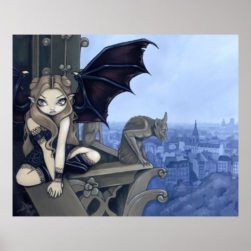 The Secret of Notre Dame gothic fairy Art Print print