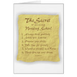 The Secret to Surviving Nursing School Greeting Card