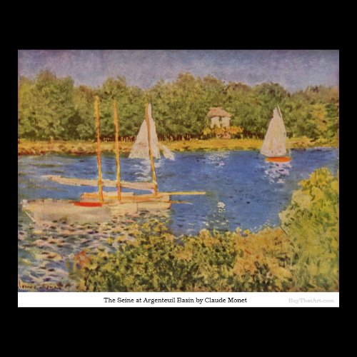 The Seine at Argenteuil Basin by Claude Monet Posters