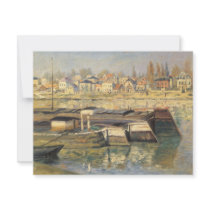 The Seine at Asnieres by Claude Monet Announcement