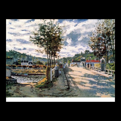 The Seine at Bougival by Claude Monet Print