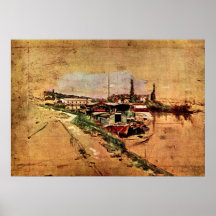 The Seine at Bougival by Giovanni Boldini Posters