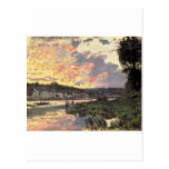 The Seine at Bougival in the Evening (1870) Post Card