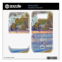 The Seine at the Grand Jatte, Spring by Seurat Decals For The Nokia E63
