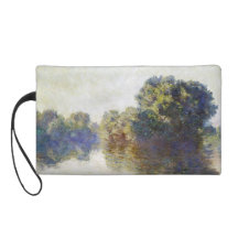 The Seine near Giverny Claude Monet Wristlet Clutch