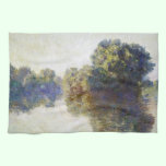 The Seine near Giverny Claude Monet kitchen towels
