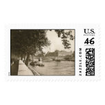 The Seine, Paris, France Vintage Postage Stamps