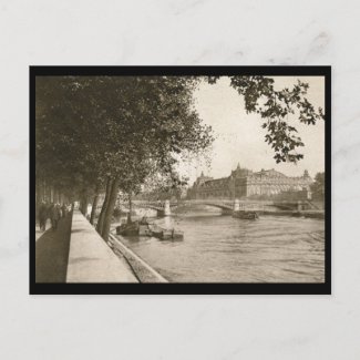 The Seine, Paris, France Vintage Postcards