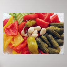 The selection of vegetables. poster
