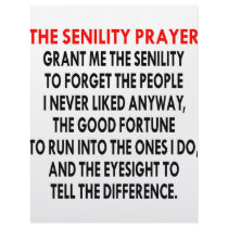 The Senility Prayer letterhead