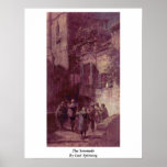 The Serenade By Carl Spitzweg Poster