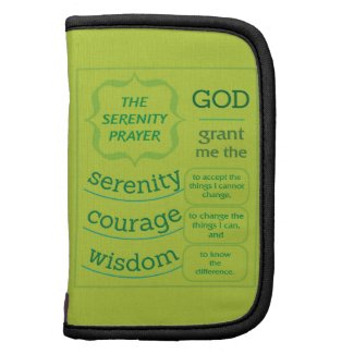 The Serenity Prayer Folio Planner