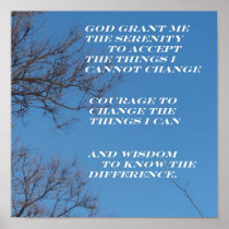 The Serenity Prayer Poster