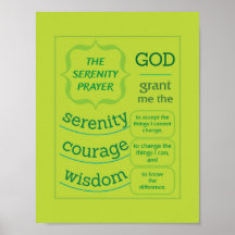 The Serenity Prayer Print