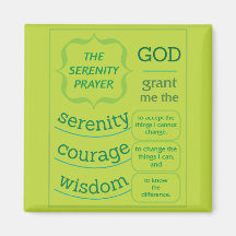 The Serenity Prayer Refrigerator Magnet