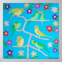 The Seven Budgies Poster