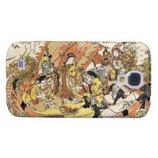 The Seven Gods Good Fortune in the Treasure Boat Samsung Galaxy S4 Cases