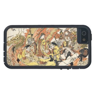 The Seven Gods Good Fortune in the Treasure Boat Case For iPhone 5/5S