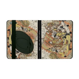 The Seven Gods Good Fortune in the Treasure Boat iPad Cases