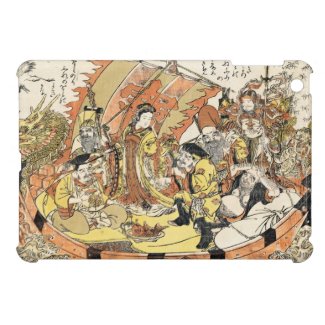 The Seven Gods Good Fortune in the Treasure Boat Case For The iPad Mini