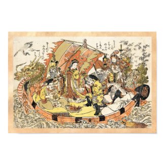 The Seven Gods Good Fortune in the Treasure Boat Print