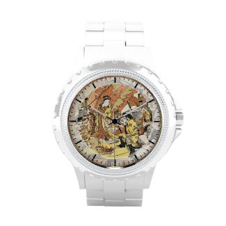 The Seven Gods Good Fortune in the Treasure Boat Wrist Watches