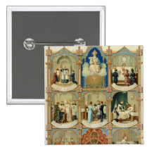 The Seven Sacraments Pinback Buttons