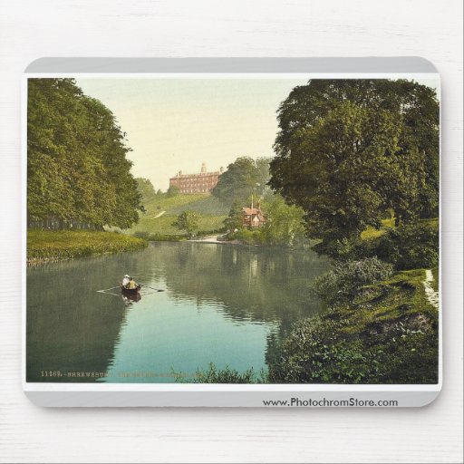 The Severn and Kingsland, Shrewsbury, England rare Mouse Pads