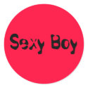 The Sexy Boy red Sticker
