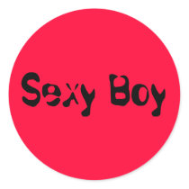 The Sexy Boy red Sticker