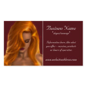 The Sexy Redhead Business Cards profilecard