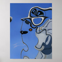 The Shadow Of The Astronaut Acrobat Print