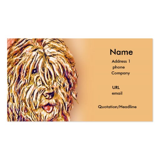 The Shaggy Dog Business Card Template