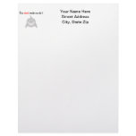 The Shark Made Me Do It Letterhead Design