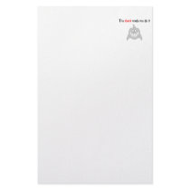 The Shark Made Me Do It Personalized Stationery