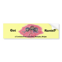 The Sharpie Ninjas logo bumper sticker bumper stickers by thesharpieninjas The Sharpie Ninjas logo bumper sticker bumper stickers