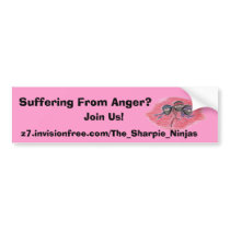 The Sharpie Ninjas logo bumper sticker bumper stickers by thesharpieninjas The Sharpie Ninjas logo bumper sticker bumper stickers