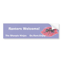 The Sharpie Ninjas logo bumper sticker bumper stickers by thesharpieninjas The Sharpie Ninjas logo bumper sticker bumper stickers
