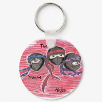 The Sharpie Ninjas logo keychain