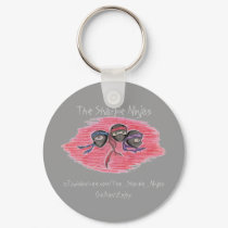 The Sharpie Ninjas logo keychain