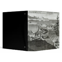 The Ship Making Alliance with the Eskimos 3 Ring Binder