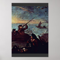 The Shooter In The Barrel" By Longhi Pietro Poster