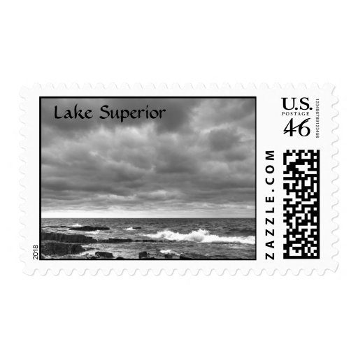 The Shores of Lake Superior Postage Stamp
