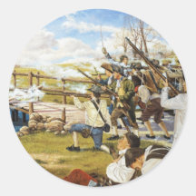 The Shot Heard 'Round the World Domenick D'Andrea Stickers