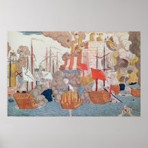 The Siege of Navarino, 20th October 1827 Print