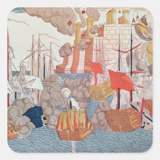 The Siege of Navarino, 20th October 1827 Sticker