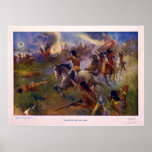 The Siege of New Ulm Minnesota from the Dakota War Poster
